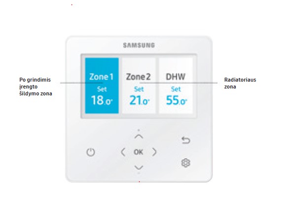 Samsung ClimateHUB SPLIT valdymo pultelis